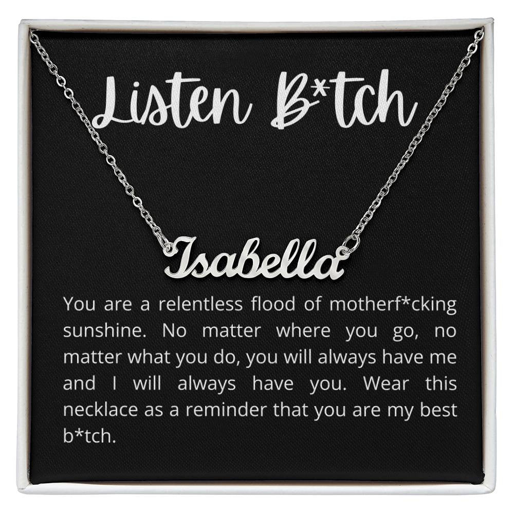 Custom Name Necklace (With MC)