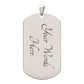 To My Son, I Promise to Love You for the Rest of My Life Dog Tag