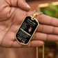 To My Son, I Promise to Love You for the Rest of My Life Dog Tag