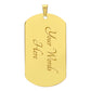 To My Son, I Promise to Love You for the Rest of My Life Dog Tag
