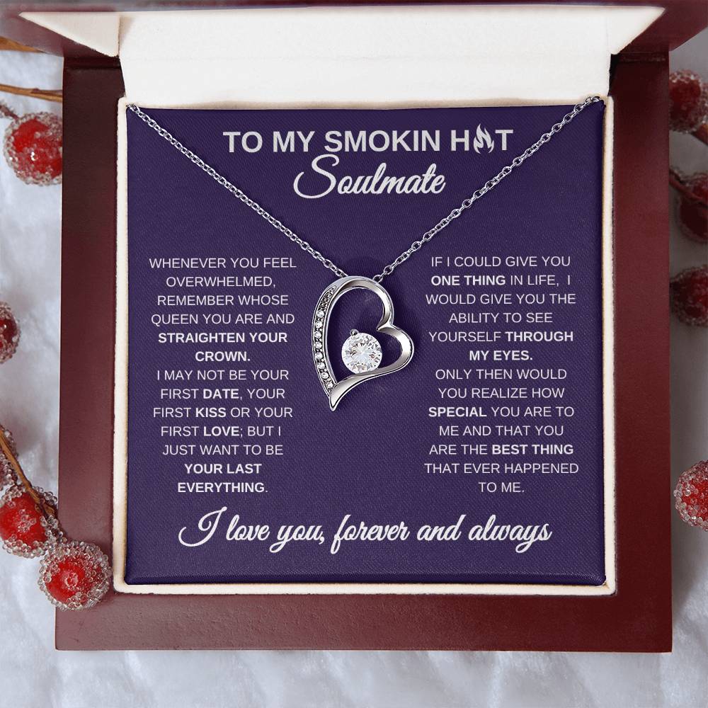 To My Smoking Hot Soulmate, Forever Love Necklace