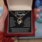 To My Beautiful Daughter Forever Love Necklace