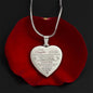 To My Daughter Engraved Heart Necklace