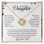 To My Daughter | Love Knot Necklace
