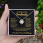 To My Beautiful Soulmate, Time Ceases to Exist Love Knot Necklace
