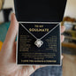 To My Soulmate, I love you Love Knot Necklace