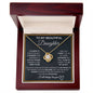 To My Beautiful Daughter Love Knot Necklace