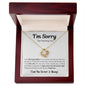 Apology Gift for Her, I'm Sorry Gift Love Knot Necklace