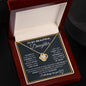 To My Beautiful Daughter Love Knot Necklace