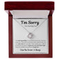 Apology Gift for Her, I'm Sorry Gift Love Knot Necklace