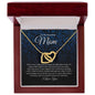 To My Beautiful Mom | Interlocking Hearts Necklace