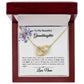 To My Granddaughter Interlocking Hearts Necklace