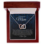 To My Beautiful Mom | Interlocking Hearts Necklace