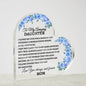 To My Amazing Daughter, Love you always & Forever Acrylic Heart Plaque