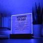 Stepped Up Dad Acrylic Plaque | Father's Day Gift | Step Dad's Gift