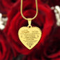 To My Daughter Engraved Heart Necklace