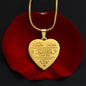 To My Daughter Engraved Heart Necklace