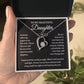 To My Beautiful Daughter Forever Love Necklace