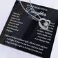 To My Beautiful Daughter Forever Love Necklace