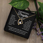 To My Beautiful Daughter Forever Love Necklace